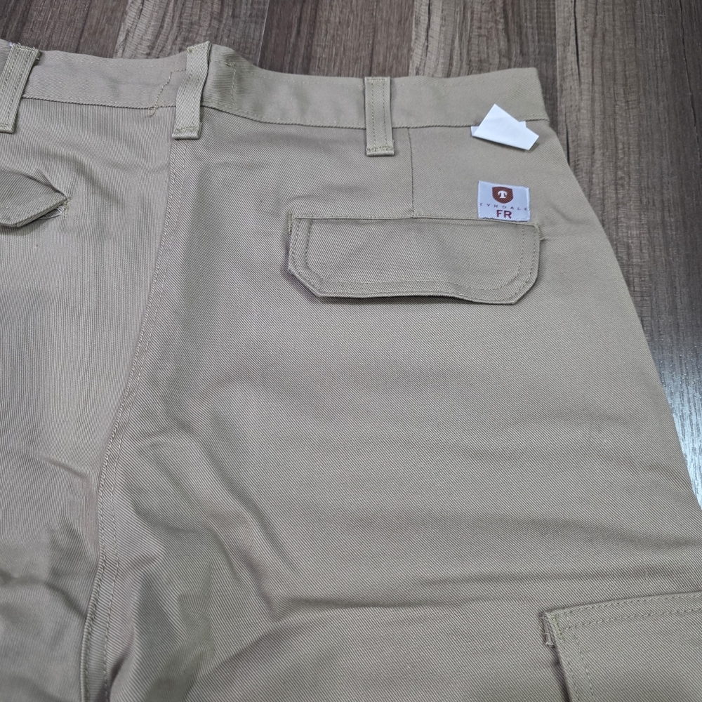 Tyndale Ultra Soft Khaki Durable Flame Resistant Utility Cargo Work Pants.34
